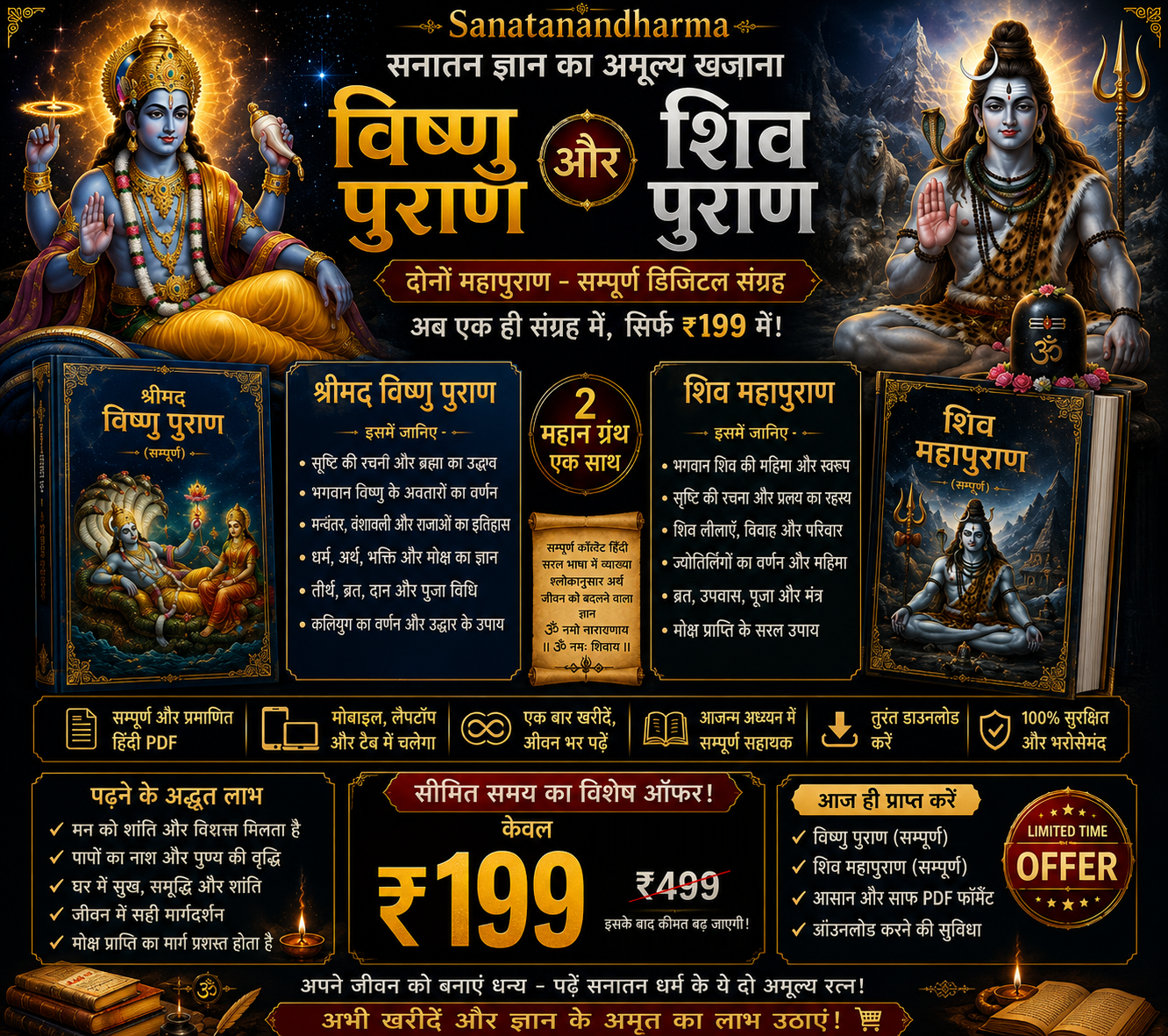 विष्णु पुराण और शिव पुराण